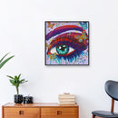 DIY Color Eye Rhinestone Drawing Part Special Shape Diamond Painting Kit Decor