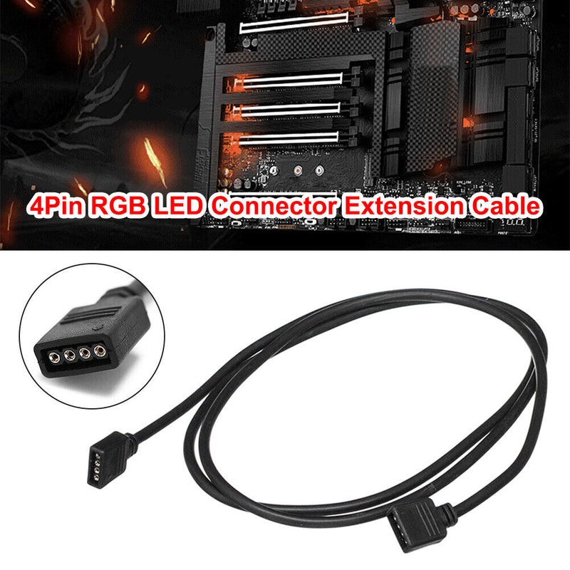 4Pin LED Extension Cable RGB 5050 3528 LED Strip Light Connector (3 meter)
