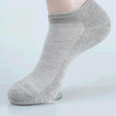 1 Pair Fashion Summer Women Ankle Socks Cotton Casual Boat Socks (Grey)