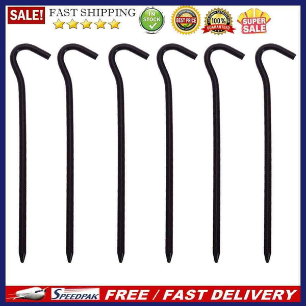 6x Portable Camping Tent Nail Anchors Ground Fixing Nail Stake Outdoor Equipm