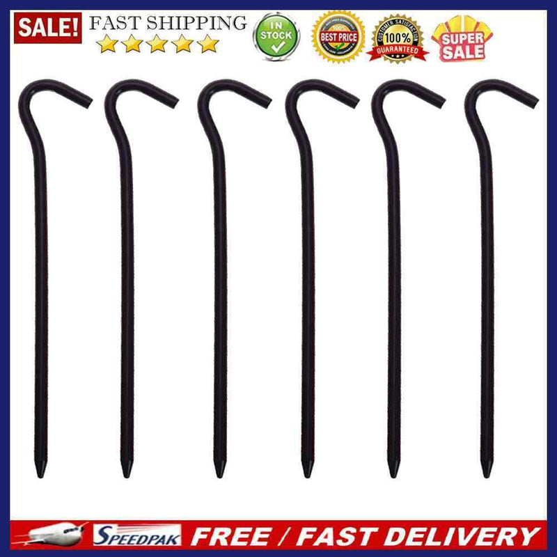 6x Portable Camping Tent Nail Anchors Ground Fixing Nail Stake Outdoor Equipm