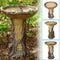 Bird Bath & Feeder Traditional Pedestal Free Standing Outdoor Table Garden S7M9