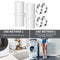 Drain Hose Connectors 2pcs Washing Machine Hose Extension + 4 Hose Clamps