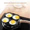 Frying Omelet Pan Non-stick Egg Steak Ham Pancake Breakfast Maker (4 Holes)