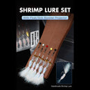 #A 5pcs Shrimp Soft Lure Fishing with Hooks Bead Swivels Artificial Bait Sea Lur