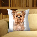 Crown Dog Print Linen Pillowcase Cushion Pillow Cover for Bed Sofa Car Throw