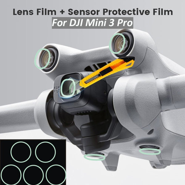 Drone HD Full Lens Film Sensor Film Anti-scratch Protective For DJI Mini 3 Pro