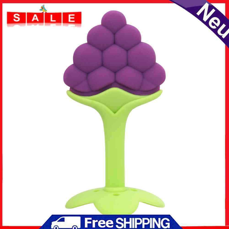 Fruit Design Available Cute Silicone Teether Baby Infant Set Tree Teethers