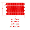 4pcs Electric Scooter Skateboard Stickers Safety Protective Reflective Deca