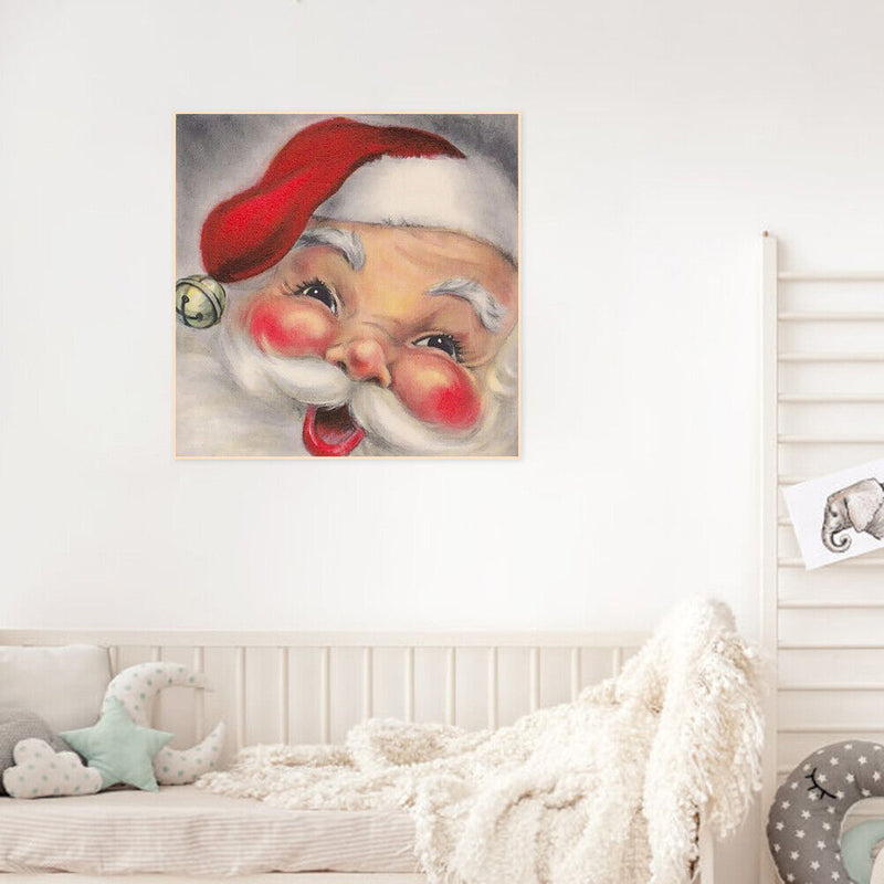 Cute Santa Oil Paint By Numbers Kits Canvas Picture DIY Wall Art Home Craft