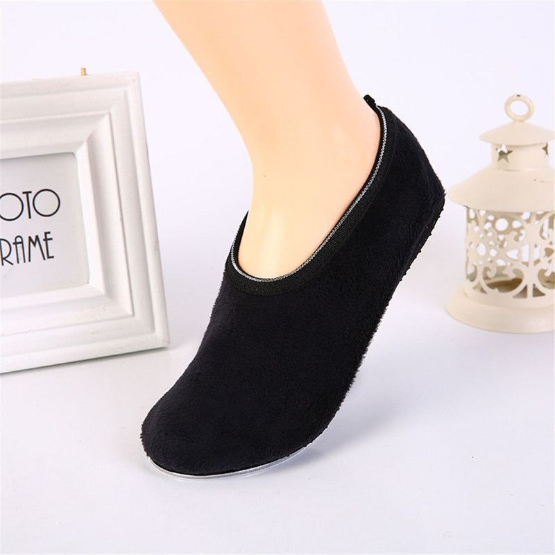 Antislip Slippers Thermal Socks Winter Warm Bedroom Floor Socks Thicken Velvet