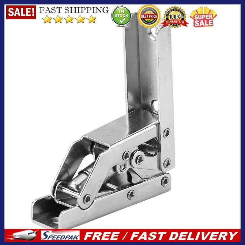 4pcs Folding Door/Shelf Hinge Invisible Furniture Bracket Table Holder