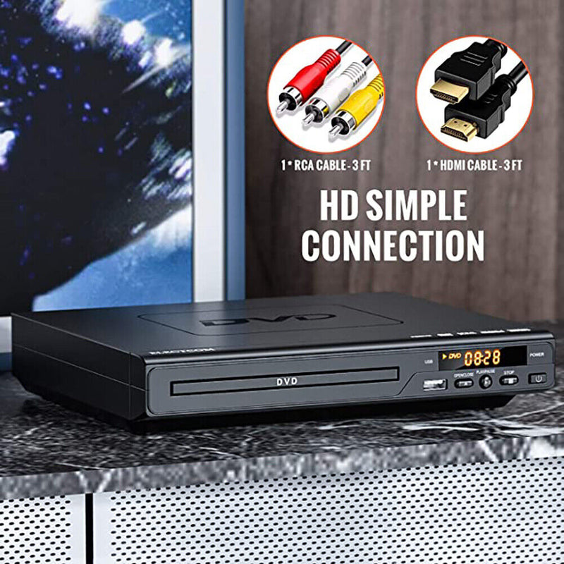 Home DVD Player with AV Cable for TV Multi Region DVD Player with Remote Control