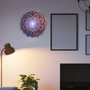 #A Wooden Carved Mandala Yoga Night Light Crafts Bedroom Atmosphere LED Lamp Gif