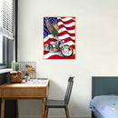 5D Diamond Painting Kit DIY eagle motorcycle Full Round Drill Home Decorati