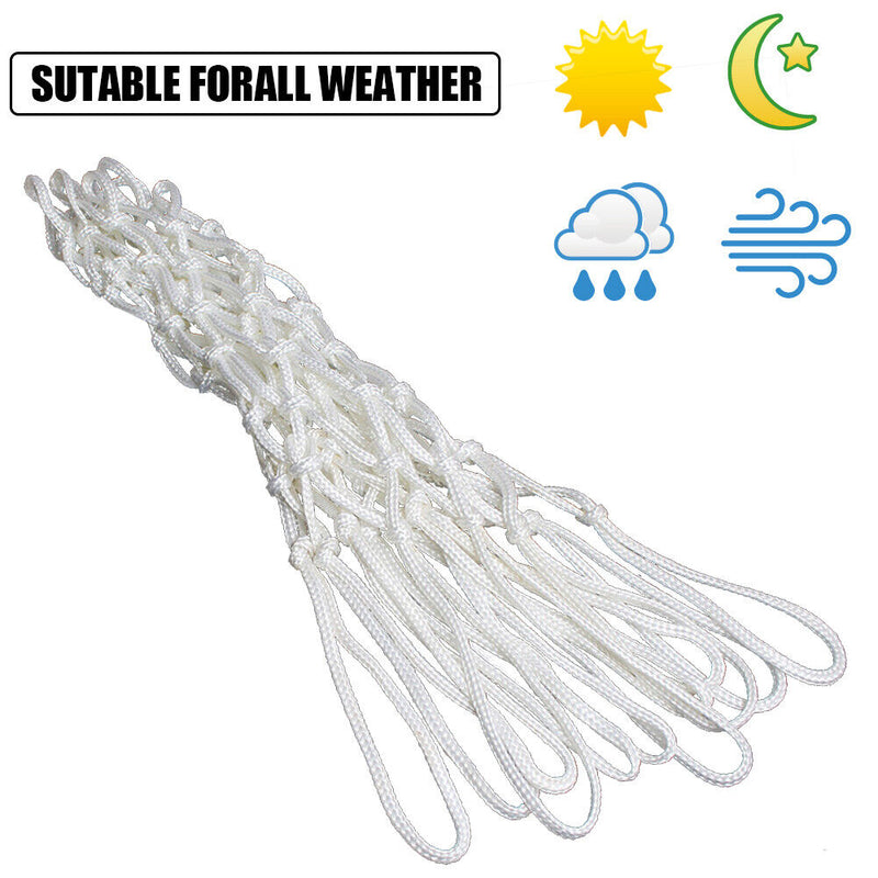 2pcs Sports Basketball Hoop Nylon Net Outdoor Backboard Goal Rim Thicken Me