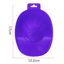1pc Nail Art Hand Wash Remover Soak Bowl Nail Bath Manicure Tool(Purple)