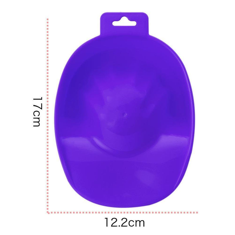 1pc Nail Art Hand Wash Remover Soak Bowl Nail Bath Manicure Tool(Purple)