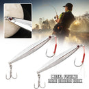 Colorful Metal Fishing Lure double hook Spinning Baits Jig Bait Lead Casting