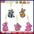 5pcs DIY Full Drill Special Shaped Diamond Painting Animal Key Ring Embroid