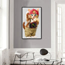 5D DIY Diamond Painting Cat Full Round Drill Mosaic Art Picture Rhinestone