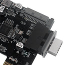 Motherboard USB3.0 19P/20P to TYPE-E 90 Degree Adapter Chassis Front Type C Port