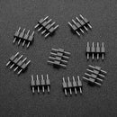 10pcs Male Connector Pin Needle for LED Strip(4Pin RGB3528/5050)(Black) Newly