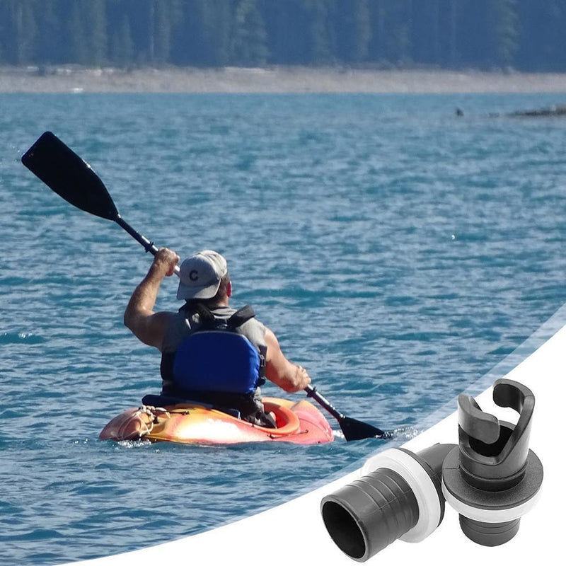 2pcs Air Valve Caps Screw Hose Adapter Connector for Inflatable Boat Pump