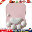 Non Slip Cat Paw Mouse Pad Silicone Wrist Rest Support Mice Mat (Pink) Newly