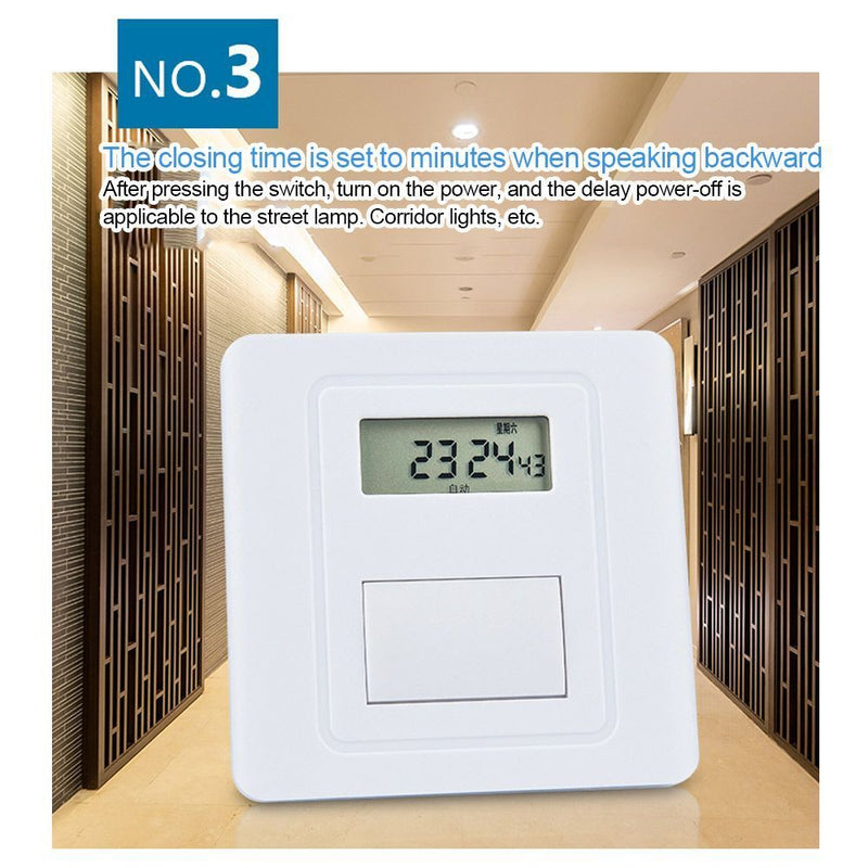 Wall Automatic Loop Cyclic Timer 24 Hour Countdown Timer Digital Timer Switch