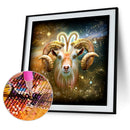 5D Kit Rhinestone Pictures DIY Shiny Aries Full Round Drill Art Diamond Pai