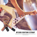 Nylon Guitar Strap Length Adjustable Belt for Electric Folk Guitar Ukulele Bass