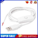 1m 5V USB Power Cable 2 Pin USB 2.0 Male Cord Extension DIY with Switch