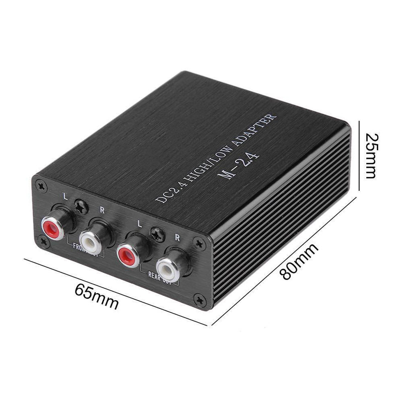 Car Audio RCA Speaker High to Low Level Line Output Converter w/ Wire