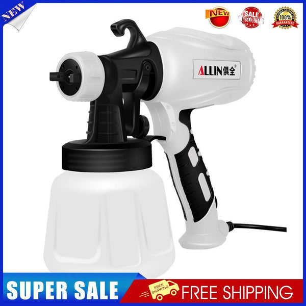 650W Electric Paint Spraying Gun w/ 2 Nozzles Household Wall Paint Sprayer
