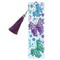 DIY Flower Special Shaped Diamond Painting Students Leather Tassel Bookmark
