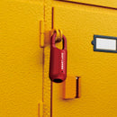 M01 Fingerprint Padlock USB Smart Keyless Travel Case Drawer Lock (Red) Newly