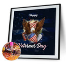 5D DIY Full Round Drill Diamond Painting Independence Day Eagle Home Art Craf