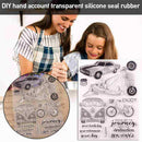 Transportation Train Car Transparent Clear Rubber Stamp S7S6 Scrapbooking L1H5