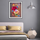 DIY Full Square Drill Diamond Painting Mosaic 5D Flowers Butterflies Kit Artw