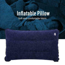 1x 90% PVC Inflatable Pillow Camping Travel Soft Dark L8W1 Portable G5M5 N7V4