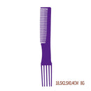 10pcs Ultra Thin Anti Static Flat Head Brush Stainless Steel Comb Styling Too