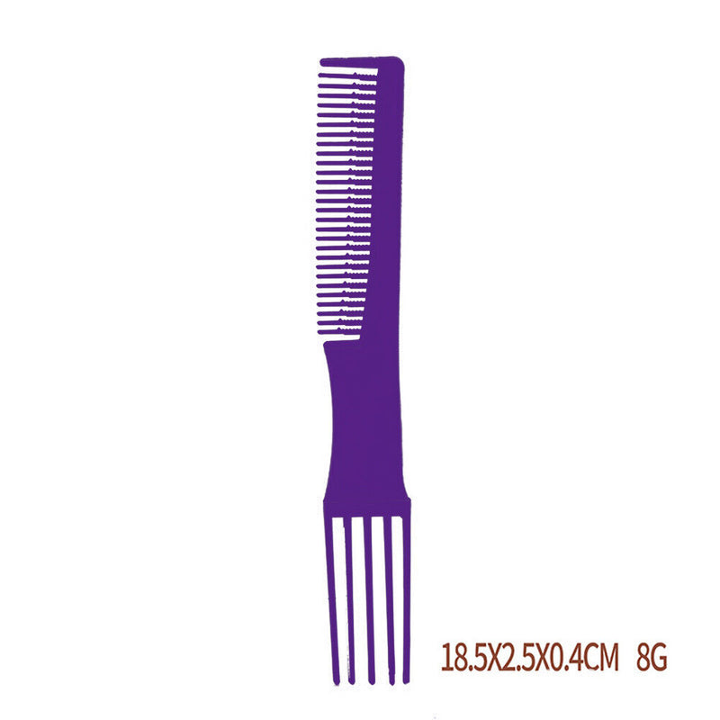 10pcs Ultra Thin Anti Static Flat Head Brush Stainless Steel Comb Styling Too