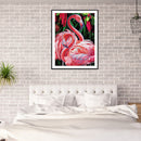 5D Diamond Painting Kit Flamingo Partial Special Shape Drill DIY Animal Art