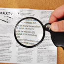 5X Letter Mini Pocket Magnifier Monocle Foldable Reading Magnifying Glass