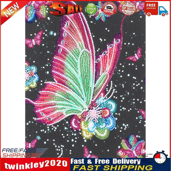 DIY Diamond Butterfly Animal Part Special Shape Rhinestone Painting Kit Newly