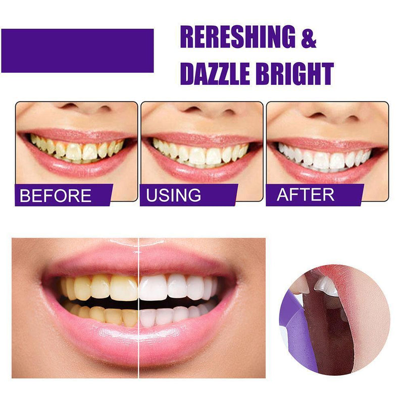 Foaming Whitening Toothpaste Cleans Tartar Stains Fresh Breath Whitens Teeth`