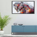 Galloping Horse Oil Paint By Numbers Canvas Wall Craft Coloring Drawing for
