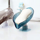 Soap Holder Leaf Shape Soap Box Sponge Storage Plate Tray Drain Soap Holder Box