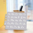 Alphabet Letter Stencils Template Painting Scrapbooking Album P6.ca V3N6